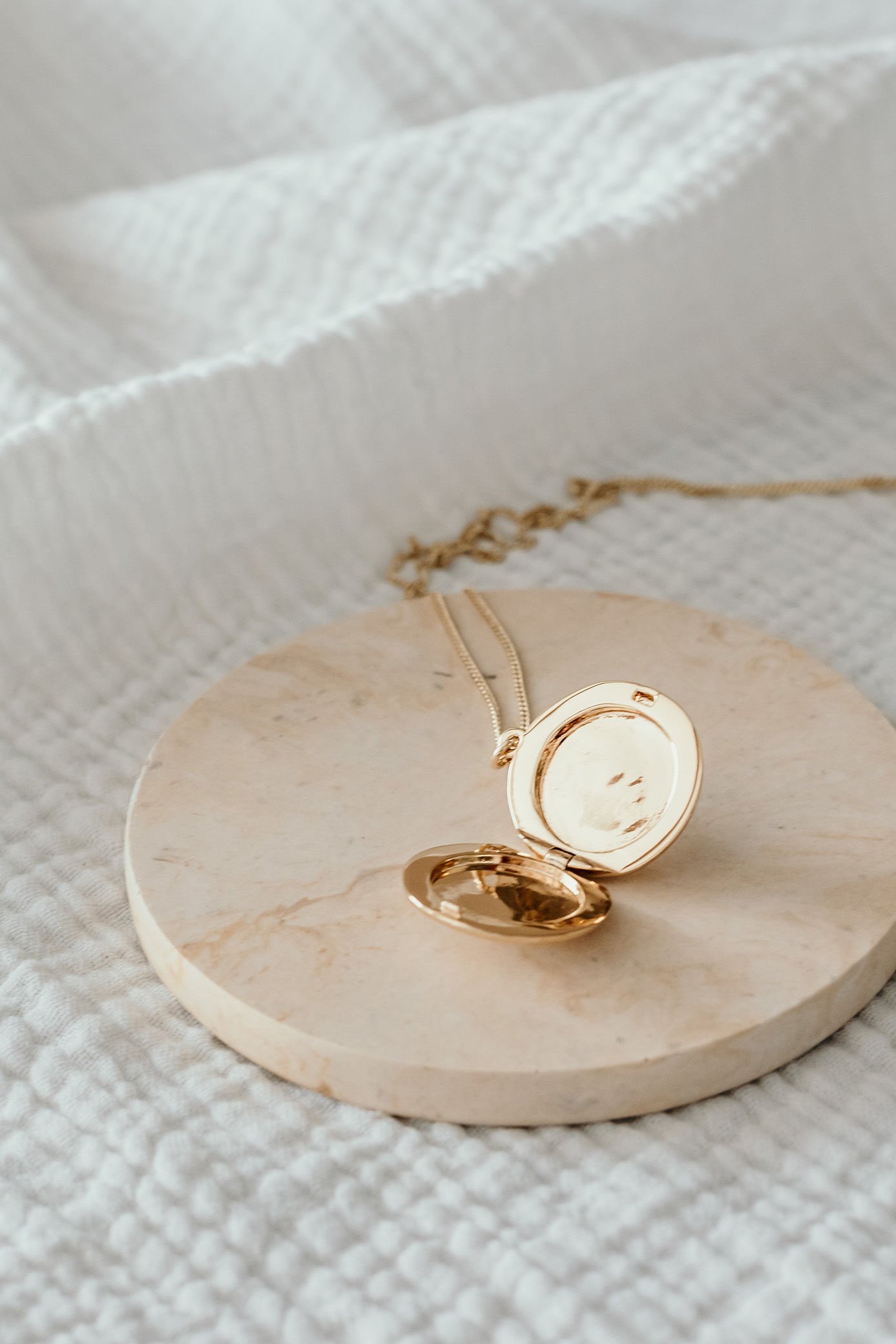 Collier médaillon photo rond zircon personnalisé ETINCELLE – Image 2